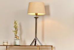Sahhil Metal Tripod Table Lamp - Antique Bronze