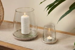 Sikkim Marble & Recycled Glass Tealight Holder - Clear -furniture Sales Store nkuku sikkim marble tealight holder clear 5 05567e 12 32807170277552