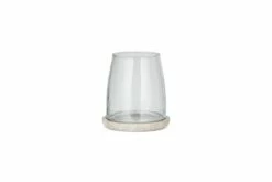 Sikkim Marble & Recycled Glass Tealight Holder - Clear -furniture Sales Store nkuku sikkim marble tealight holder clear 5 05567e 12 32807170474160