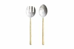 Sirkali Salad Server Set - Brushed Gold (Set Of 2) -furniture Sales Store nkuku sirkali brushed gold salad servers 5055672461715 29439967166640