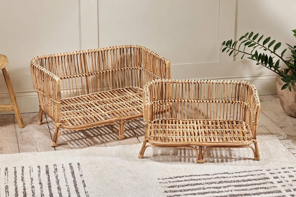 Tanvyk Rattan Pet Bed - Natural - Large 8 Tanvyk Rattan Pet Bed - Natural - Large - Image 6