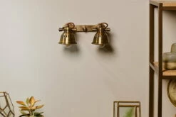 Tubu Brass Double Spot Light - Antique Brass -furniture Sales Store nkuku tubu brass double spot light antique brass 5055672475675 33100547555504