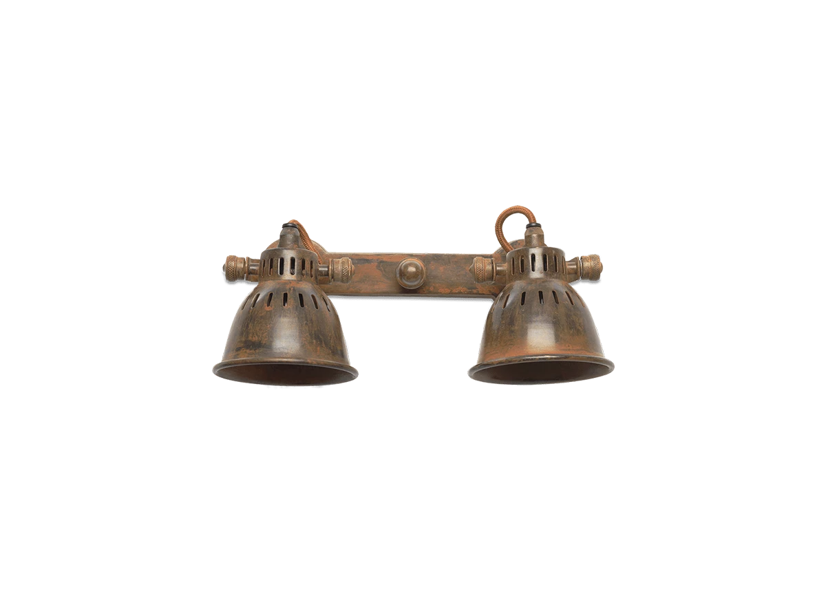 Tubu Brass Double Spot Light - Rust 6 Tubu Brass Double Spot Light - Rust - Image 4