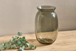 Vanita Glass Vase - Smoke - Tall -furniture Sales Store nkuku vanita glass vase smoke 32810355261616