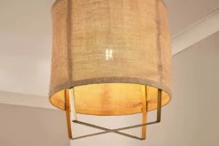 Vedalai Jute And Metal Frame Pendant - Large -furniture Sales Store nkuku vedalai jute and metal frame pendant large 5055672419433 32810369384624