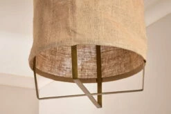 Vedalai Jute And Metal Frame Pendant - Large -furniture Sales Store nkuku vedalai jute and metal frame pendant large 5055672419433 32810369515696