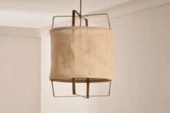 Vedalai Jute And Metal Frame Pendant - Large -furniture Sales Store nkuku vedalai jute and metal frame pendant large 5055672419433 32810369548464