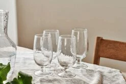 Yala Hammered Glass - Clear (Set Of 4)