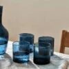 Yala Hammered Tumbler - Indigo (Set Of 4) -furniture Sales Store nkuku yala hammered tumbler indigo set of 4 5055672404842 31649866711216