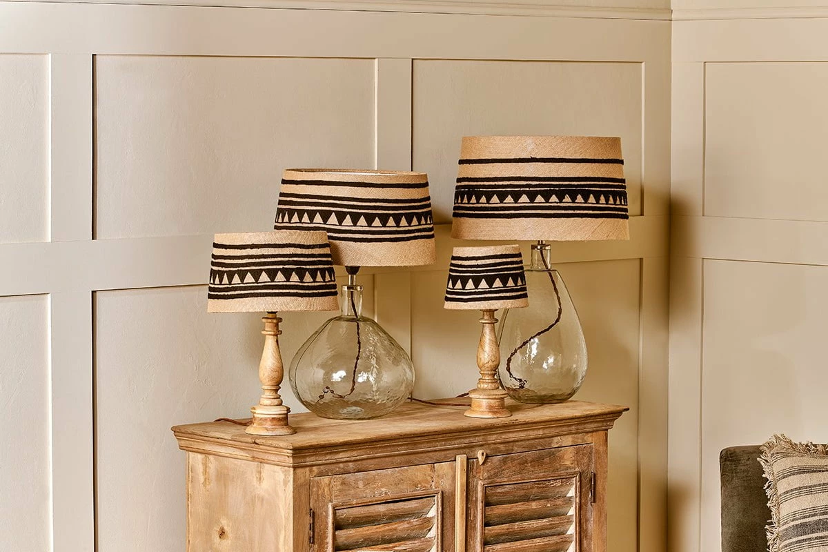 Yongana Jute Pattern Lampshade 5 Yongana Jute Pattern Lampshade - Image 3