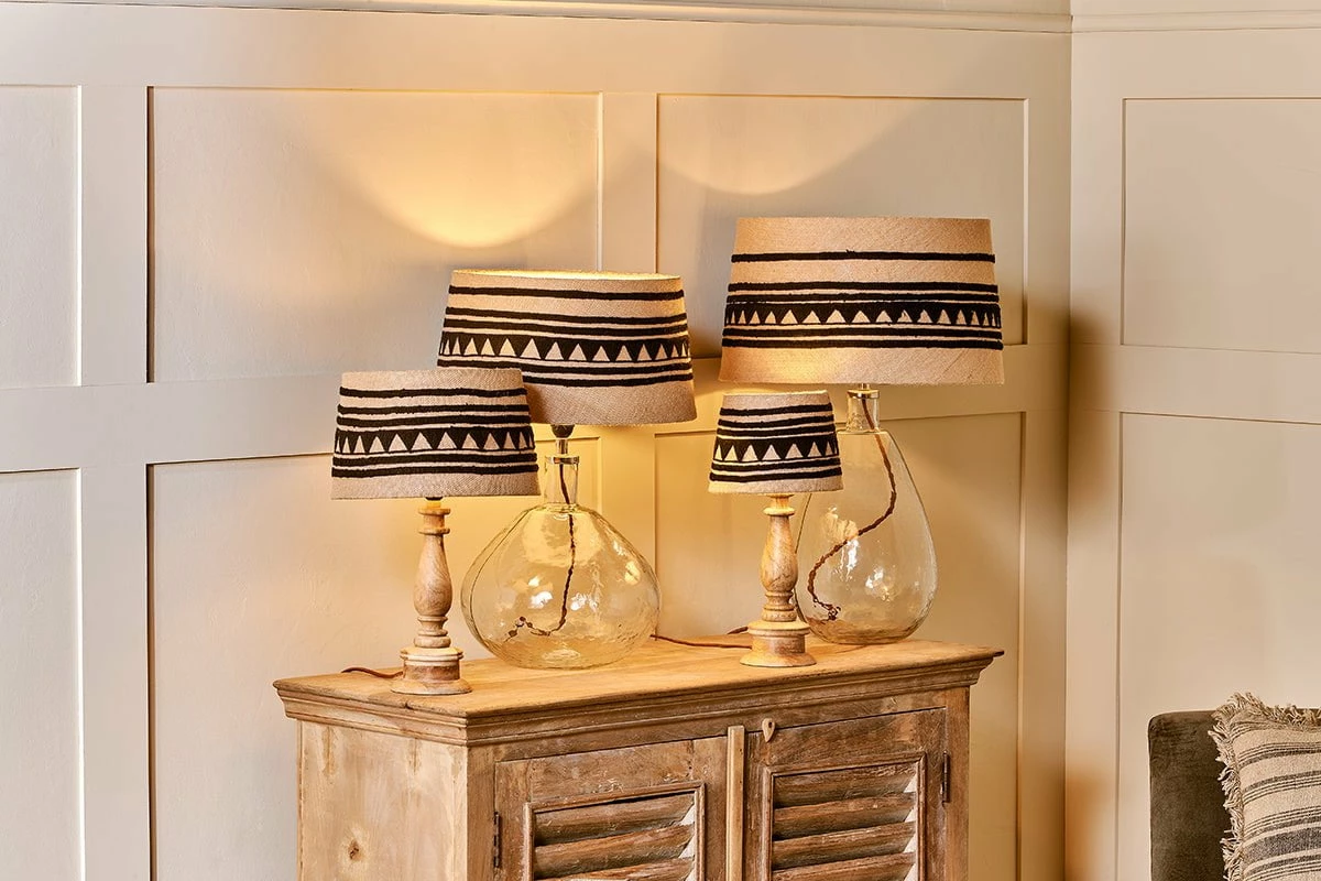 Yongana Jute Pattern Lampshade 4 Yongana Jute Pattern Lampshade - Image 2