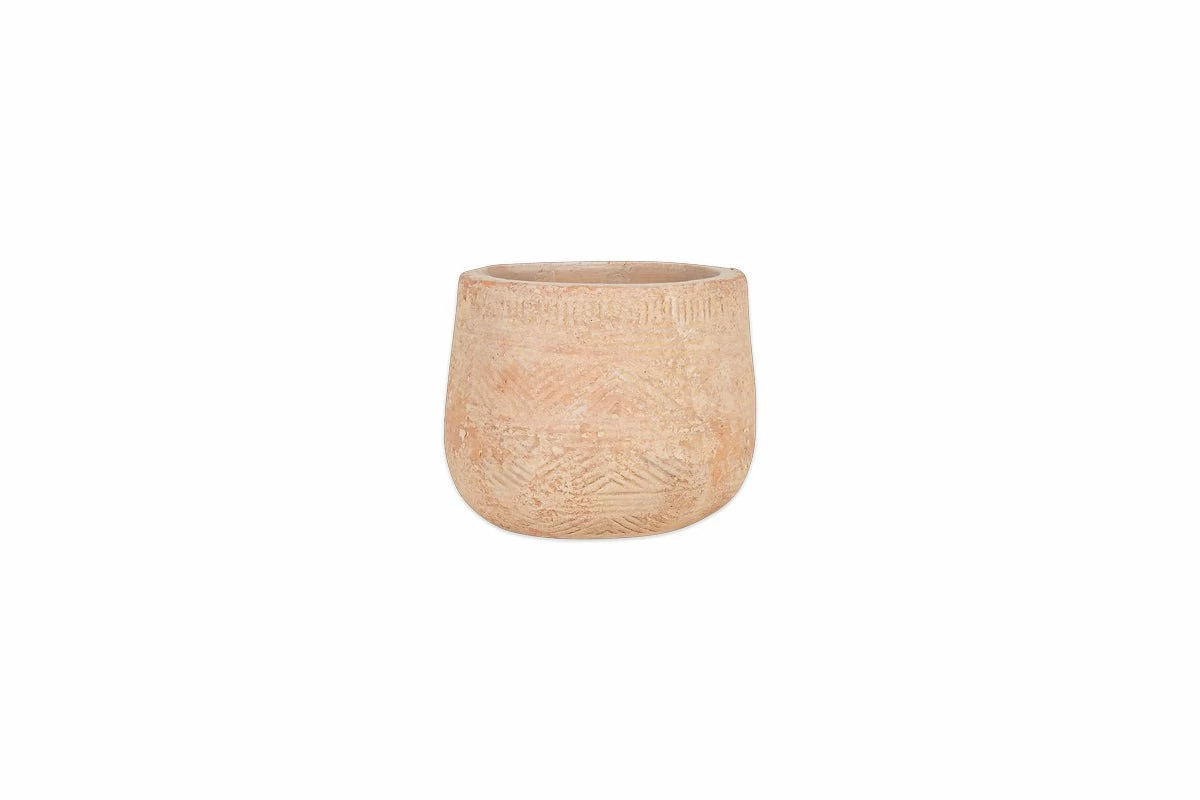 Zadie Etched Ceramic Planter - Neutral - Small 10 Zadie Etched Ceramic Planter - Neutral - Small - Image 8
